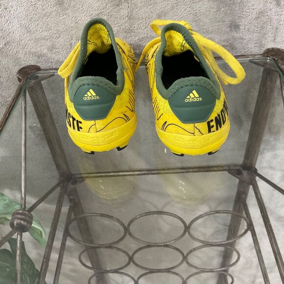 Adidas End Plastic Waste Indoor Soccer Shoes Kids Size 12K yellow - Picture 11 of 12